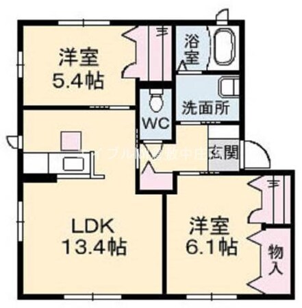 グランマスト平田Ｂの物件間取画像